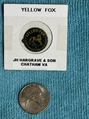 Etiqueta de tabaco de zorro amarillo de JH Hargrave & Son Tobacco Co. Chatham VA Foto 1 de 4
