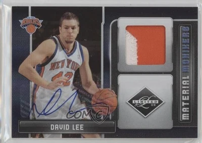 Monikers Prime 2009-10 Panini Limited Material/10 David Lee #14 automático Foto 1 de 2