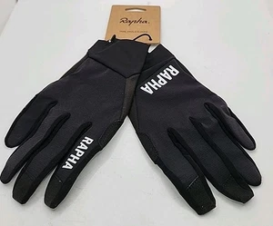 NEU Rapha Trail Finale Handschuhe Medium Radfahren. Schwarz/Weiß - Bild 1 von 7