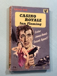 James Bond Casino Royale tercera impresión 1958 Great Pan tapa dura Ian Fleming - Imagen 1 de 6