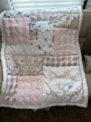 NOJO BABY Crib Comforter “Bundle Of Sweetness” 36”x45” Reversible - Изображение 1 из 4