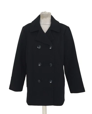 Principles Women's Double Breasted Pea Coat Size 18 Navy Collar Pocket New F1 - Image 1 of 4