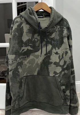 Sudadera con capucha Under Armour para hombre camuflada digital talla grande verde Coldgear Foto 1 de 4
