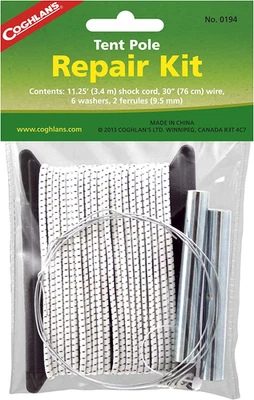 Tent Pole Repair Kit for Lightweight and Durable Emergency Fiberglass or Aluminu - Image 1 of 2