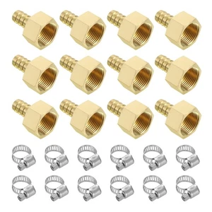 12 pezzi 1/2" barra x 3/4" NPT femmina raccordo per tubo in ottone con tubo - Foto 1 di 6