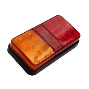 Tail Lights 12V 146 X 79 X 27mm 146 x 79 x 27mm 2pcs Black LED RV Rear - Picture 1 of 12