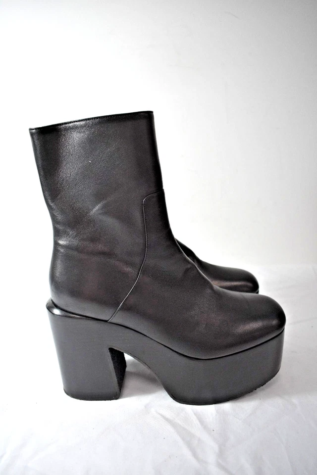 Dries Van Noten коричневый кожаный платформе ботильоны размер 37 / 7 на продажу mn - Изображение 1 из 4