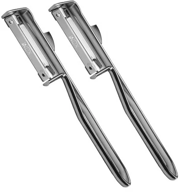 2x Sparschäler Kartoffelschäler Spargelschäler Gemüseschäler mit Edelstahlklinge - Bild 1 von 4
