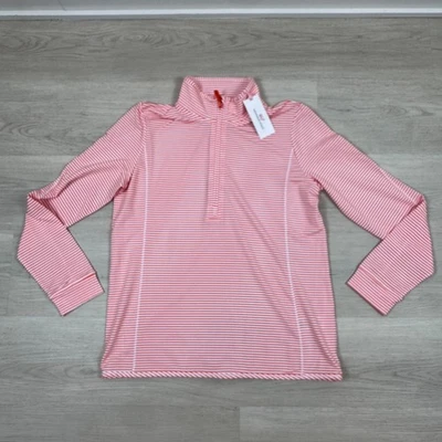 Camisa Vineyard Vines a Rayas Sankaty Shep Mujer Mediana Naranja NUEVA Foto 1 de 4