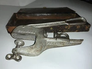 St Louis Craxall Cast Iron Nut Cracker Lever Action Box Renners Pattern Co Vice - Picture 1 of 9