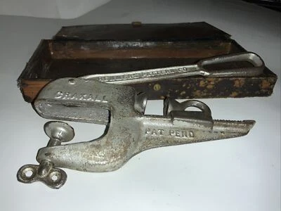 St Louis Craxall Cast Iron Nut Cracker Lever Action Box Renners Pattern Co Vice - Image 1 of 4