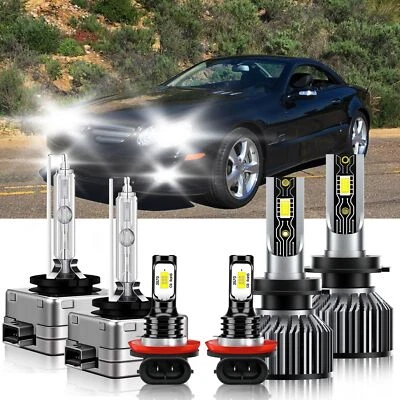 Kit de 6x luces antiniebla LED de haz alto y bajo para Mercedes-Benz SL600 2009-2012 Foto 1 de 4