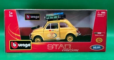 Bburago FIAT 500 Diamond Collectzione 1:16 (Bari to Pechino) Italy NEW IN BOX - Image 1 of 4