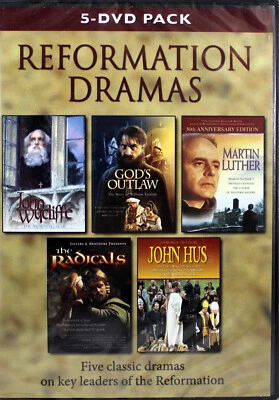 Reformation Dramas 5 Pack NEW DVD Wycliff Gods Outlaw Martin Luther Radicals Hus - Image 1 of 2