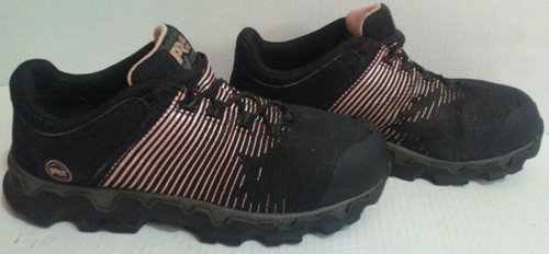 Scarpe da lavoro donna TIMBERLAND Pro anti affaticamento punta in lega taglia:11 nero e rosa