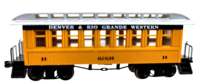 N Roundhouse 8511 34' Overton D&RGW Coach Silverton #28 knuc cplrs+mtl whls NIB - Image 1 of 4