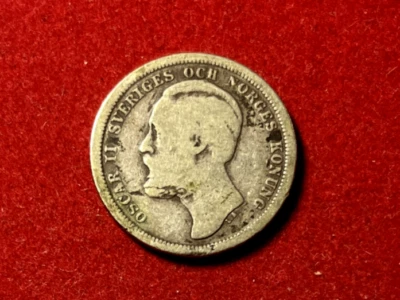 Sweden 1879 Krona KM#747 Silver Coin Key Date 77K Mintage T2083b - Image 1 of 2