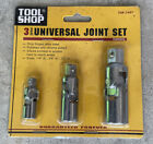 Tool Shop 3 Pcs Univeral Joint Swivel 1/2", 3/8" & 1/4" Socket Adapter Drive Set