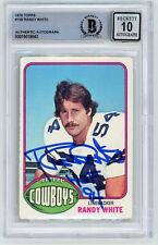 Randy White #158 signed auto 1976 Topps ROOKIE Football Card BECKETT AUTO 10