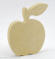 10 MDF APPLES SHAPE-FREESTANDING-READY TO PAINT-DECORATE,KIDS,CRAFT,TOY BOX