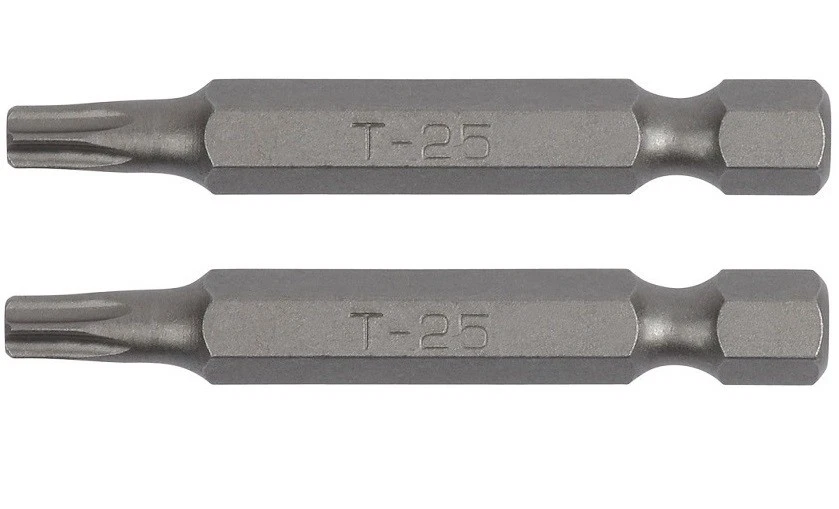 Drive Bit, Torx, T25, 2" Long x 1/4" Shank, Grade S2, 2-PACK - Image 1 of 1