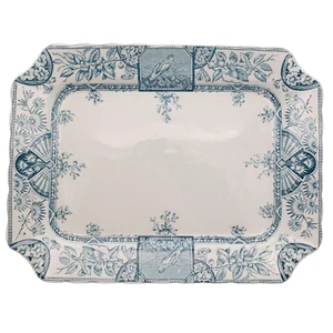 Antique Victorian Serving Plate Wallis Gimson & Co Large Alexandria Pattern - Picture 1 of 23