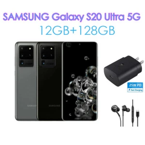 NEW Samsung Galaxy S20 Ultra 5G SM-G988U Fully AT&T T-Mobile Verizon Unlocked - Picture 1 of 15