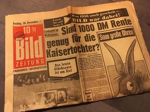 Bildzeitung BILD 28.12.1956 * Das besondere Geschenk zum 62. 63. 64. Geburtstag - Picture 1 of 1