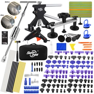PDR Car Body Dent Puller Bridge Lifter Tool Paintless Hail Remover Repair Kit US - Picture 1 of 20