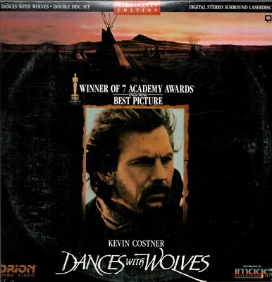 "Dances with Wolves" Widescreen Orion Image Laserdisc LD - Kevin Costner - Image 1 of 2
