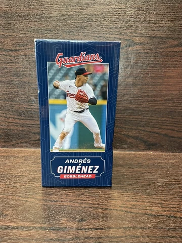 ANDRES GIMENEZ CLEVELAND GUARDIANS BOBBLEHEAD 6-24-23 SGA NIB! *IN HAND** Cover