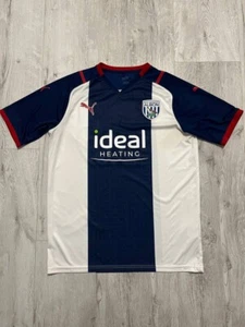 WEST BROMWICH ALBION 2021/2022 HOME FOOTBALL SHIRT SOCCER JERSEY PUMA MENS SZ L - Picture 1 of 13