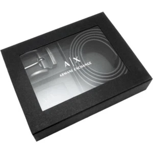 New Armani Exchange AX Mens Signature Gift Belt Set - Picture 1 of 7