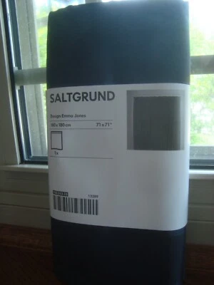 NUEVO IKEA SALTGRUND Cortina de Ducha Tela Densamente Tejida 71 x 71" Negro 102.033.23 Foto 1 de 4