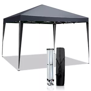 10 x 10FT EZ Pop Up Gazebo Canopy Tent Folding Party Tent w/ Carry Bag Portable - Picture 1 of 14