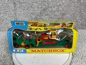 De colección Lesney Matchbox King Size K-17 Cargador Bajo con Bulldozer Multicolor - Imagen 1 de 20