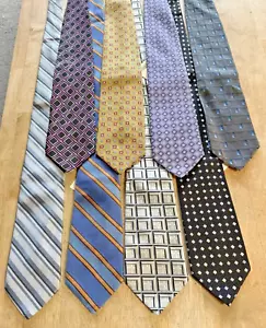 NWT Name Brand Neckties Silk Ties Lot of 8 - JOS Bank, Fezza, G. Beene - Picture 1 of 4