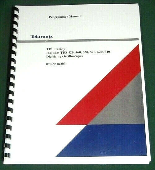 Tektronix TDS 420A, 430A, 460A, 510A User Manual: Comb Bound & Protective Covers - Image 1 of 1