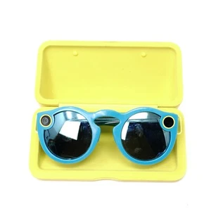 SnapChat Spectacles Glasses 1 Teal + Case, No Charger (UNTESTED) - Picture 1 of 6