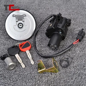 For Honda CBR300R 2015-20 2019 Fuel Gas Cap Ignition Switch Seat Lock W/ Key Set - Foto 1 di 11