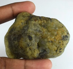 704 CT Naturale Verde Prehnite 63 X 48 MM Africano Gemma Grezzo Minerale Specie - Picture 1 of 5