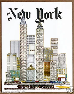 New York   My Kinda Town   Vintage Original Poster by Swan printed in 1980 - Picture 1 of 1