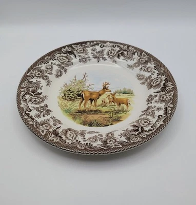 Spode Woodland Salad Plate 8 Inch, Mule Deer - Image 1 of 3