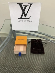NEW Louis Vuitton BOX & VELVET POUCH ONLY ... Guaranteed 100% Authentic- Rare! - Picture 1 of 6