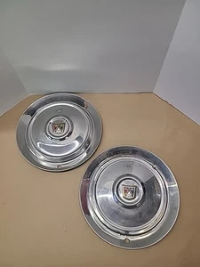 Set Of 2- Ford 15" Vintage 1950's Wheel Cover Hubcaps Lion Emblem OEM - Bild 1 von 23