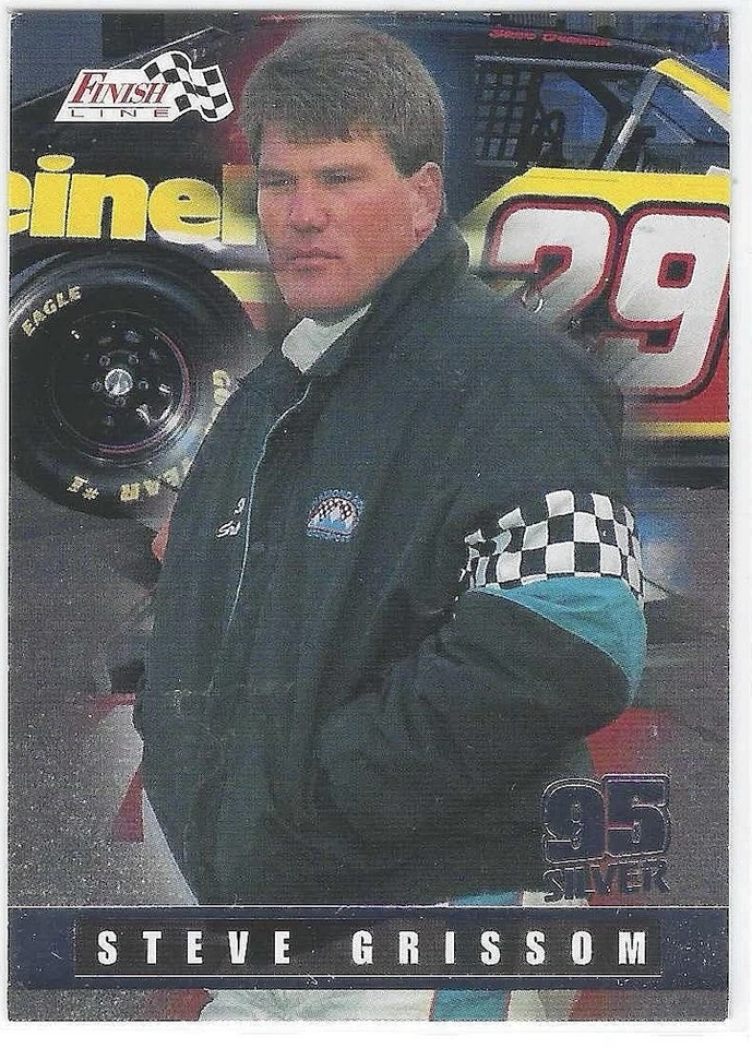 Steve Grissom 1995 Classic Finish Line Silver #109 - Image 1 of 2