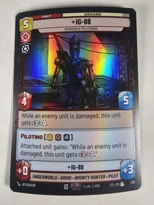 Star Wars Unlimited TCG Jump to Lightspeed IG-88 Rare FOIL 639 - We Combine Ship - Picture 1 of 2