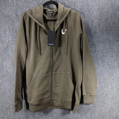 Pantalones de mezclilla marca True Religion Kalamata XXL logotipo de Buda sello cremallera sudadera con capucha 2XL Foto 1 de 4