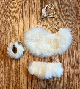 Diadema vintage de piel de los años 50 con capa de manguito para muñeca de 8-11" Ginny Vogue Alexander? - Imagen 1 de 13