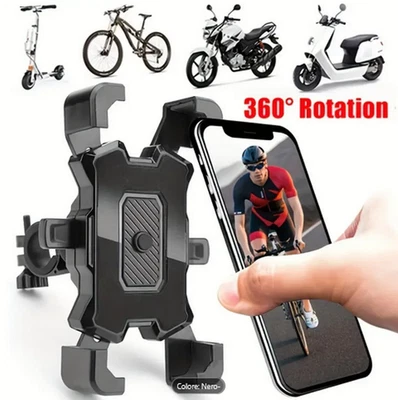SUPPORTO X SMARTPHONE BICI BICICLETTA SCOOTER MOTO PORTA TELEFONO PER CELLULARE - Immagine 1 di 4